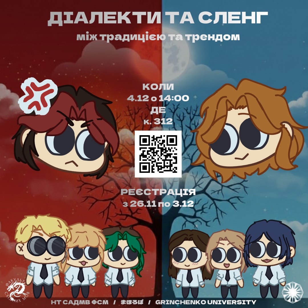 Постер заходу сленг та діалекти